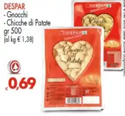 Despar DESPAR - Gnocchi -Chicche di Patate offerta