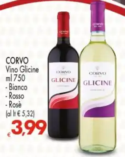Despar CORVO Vino Glicine offerta
