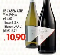 Despar LE CASEMATTE Vino Peloro offerta