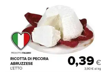 Tigre Ricotta di pecora abruzzese offerta