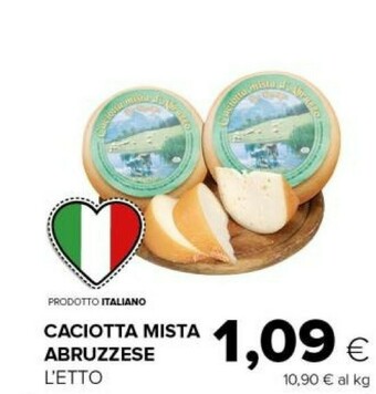 Tigre Caciotta mista abruzzese offerta