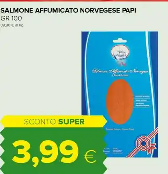 Tigre Salmone affumicato norvegese papi offerta