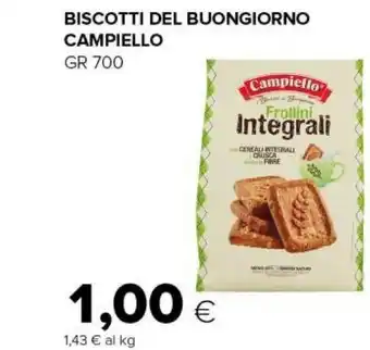 Tigre I biscotti del buongiorno frollini integrali 700 g(ml) offerta