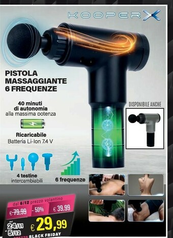 Pistola massaggiante 6 frequenze