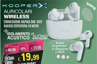Satur Auricolari wireless offerta