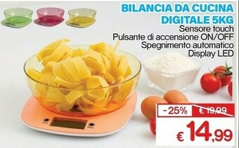 Satur Bilancia da cucina digitale 5kg offerta