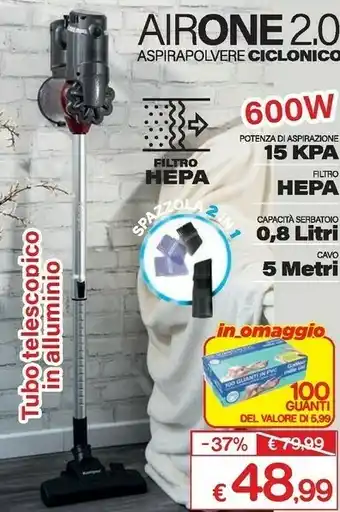 Aspirapolvere ciclonico