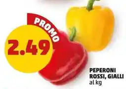 PENNY Peperoni rossi, gialli al kg offerta