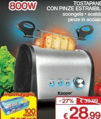 Satur Tostapane con pinze estraibili offerta