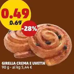 PENNY Girella crema e uvetta offerta