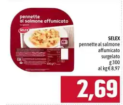 Famila SELEX pennette al salmone affumicato surgelato offerta