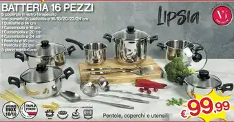 Satur Batteria 16 pezzi offerta