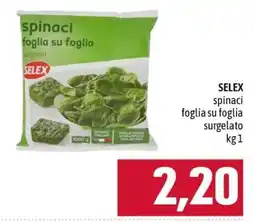 Famila SELEX spinaci offerta