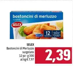 Famila SELEX bastoncini di merluzzo surgelato offerta