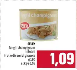 Famila SELEX funghi champignons offerta