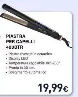 Unieuro PIASTRA PER CAPELLI 400BTR offerta