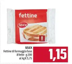 Famila SELEX Fettine di formaggio fuso offerta