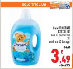 Conad Ammorbidente Coccolino offerta