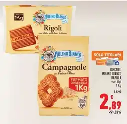 Conad Biscotti Mulino Bianco Barilla offerta