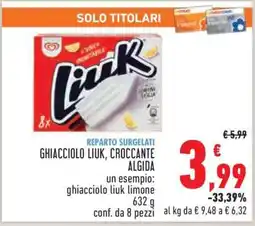Conad GHIACCIOLO LIUK, CROCCANTE ALGIDA offerta