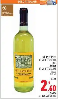 Conad Est! Est!! Est!!! di Montefiascone DOC offerta