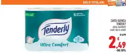 Conad CARTA IGIENICA TENDERLY offerta