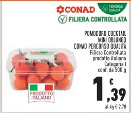 Conad Pomodoro Cocktail Mini Oblungo offerta
