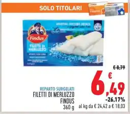 Conad Filetti di Merluzzo Findus offerta