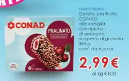 Conad GELATO PRALINATO CONAD offerta