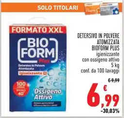 Conad DETERSIVO IN POLVERE ATOMIZZATA BIOFORM PLUS offerta
