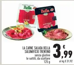 Conad LA CARNE SALADA BELLA SALUMIFICIO TRENTINO offerta