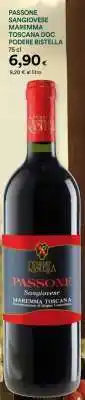 Coop PASSONE SANGIOVESE MAREMMA TOSCANA DOC PODERE RISTELLA offerta