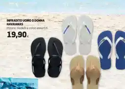 Coop INFRADITO UOMO O DONNA HAVAIANAS offerta