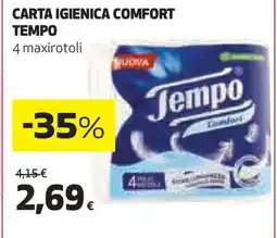 Coop CARTA IGIENICA COMFORT TEMPO offerta