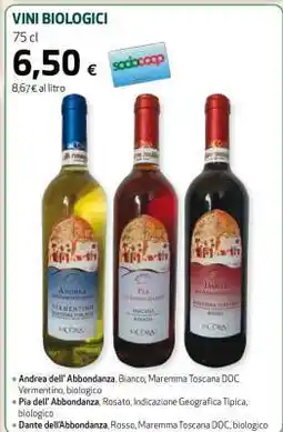 Coop VINI BIOLOGICI offerta
