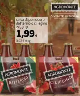 Coop Agromonte Salsa di Pomodoro Datterino o Ciliegino offerta