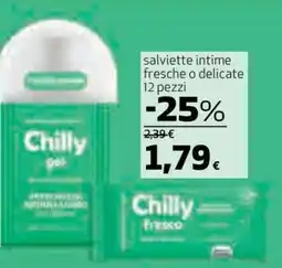 Coop salviette intime fresche o delicate offerta