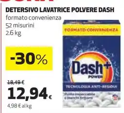 Coop DETERSIVO LAVATRICE POLVERE DASH offerta