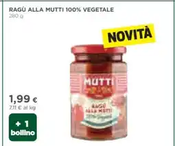 Coop RAGÙ ALLA MUTTI 100% VEGETALE offerta