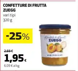 Coop CONFETTURE DI FRUTTA ZUEGG offerta