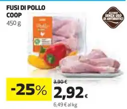 Coop Fusi di Pollo Coop offerta