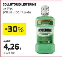 Coop Collutorio Listerine offerta