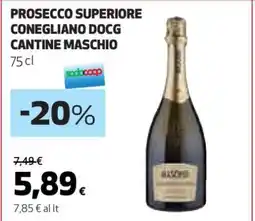 Coop PROSECCO SUPERIORE CONEGLIANO DOCG CANTINE MASCHIO offerta