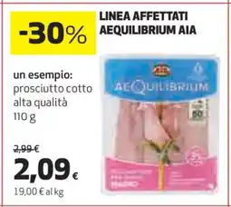 Coop Linea Affettati Aequilibrium AIA offerta