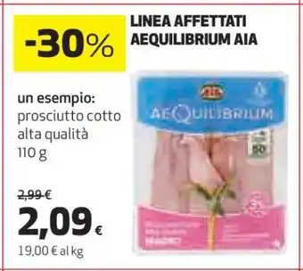 Coop Linea Affettati Aequilibrium AIA offerta
