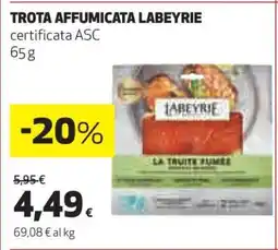 Coop TROTA AFFUMICATA LABEYRIE offerta