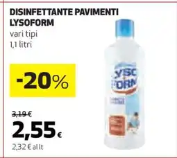Coop Disinfettante Pavimenti Lysoform offerta