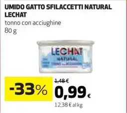 Coop UMIDO GATTO SFILACCETTI NATURAL LECHAT offerta