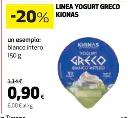 Coop LINEA YOGURT GRECO KIONAS offerta