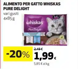 Coop ALIMENTO PER GATTO WHISKAS PURE DELIGHT offerta